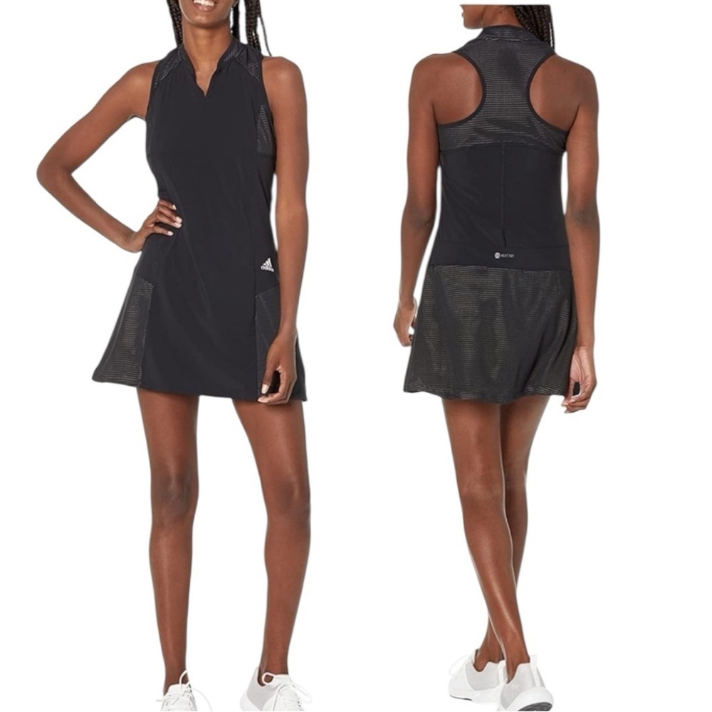 Adidas Sport HEAT.RDY Golf V-Neck Racerback Dress with Shorts Women’s Size XS